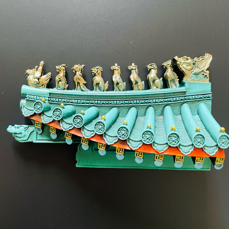 西安文创纪念品钟楼檐间脊兽冰箱贴磁贴陕西博物馆旅游特色伴手礼