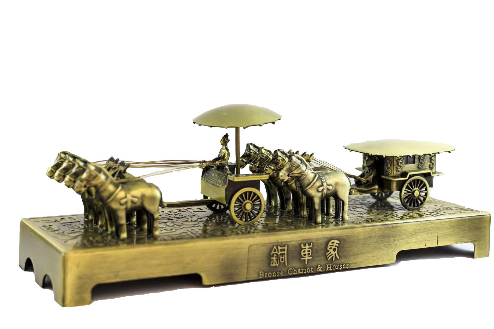 兵马俑铜车马摆件西安特色旅游纪念品风特色出国礼品送老外